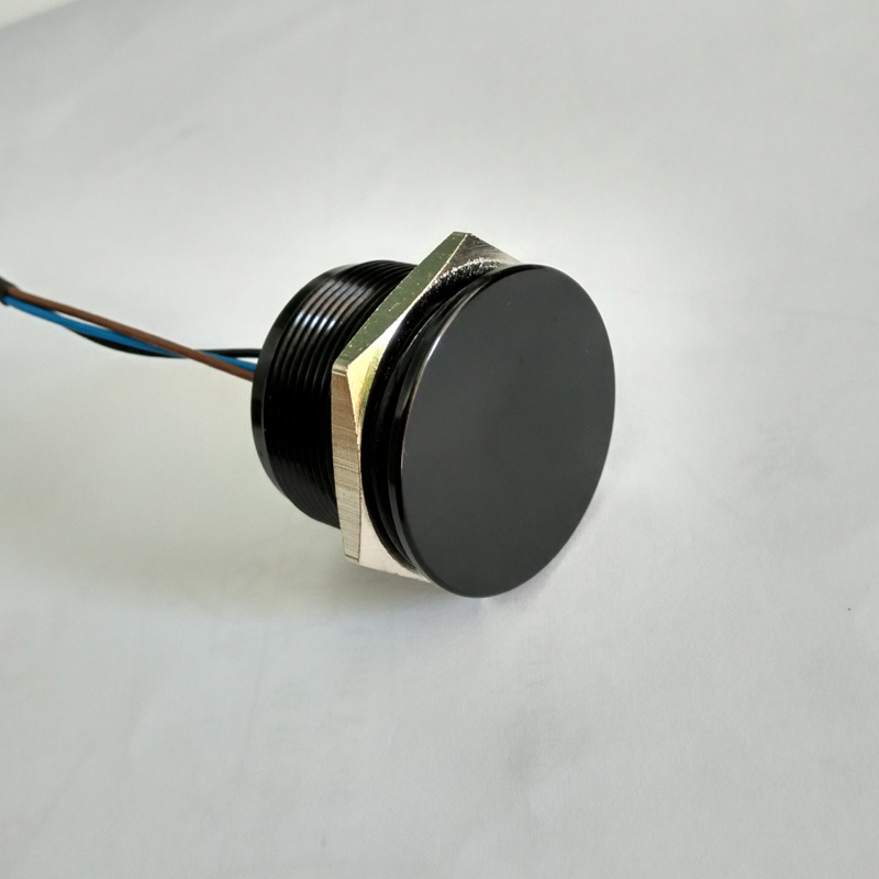 25mm IP68 Waterproof Black Aluminum Anodized Piezo Switch
