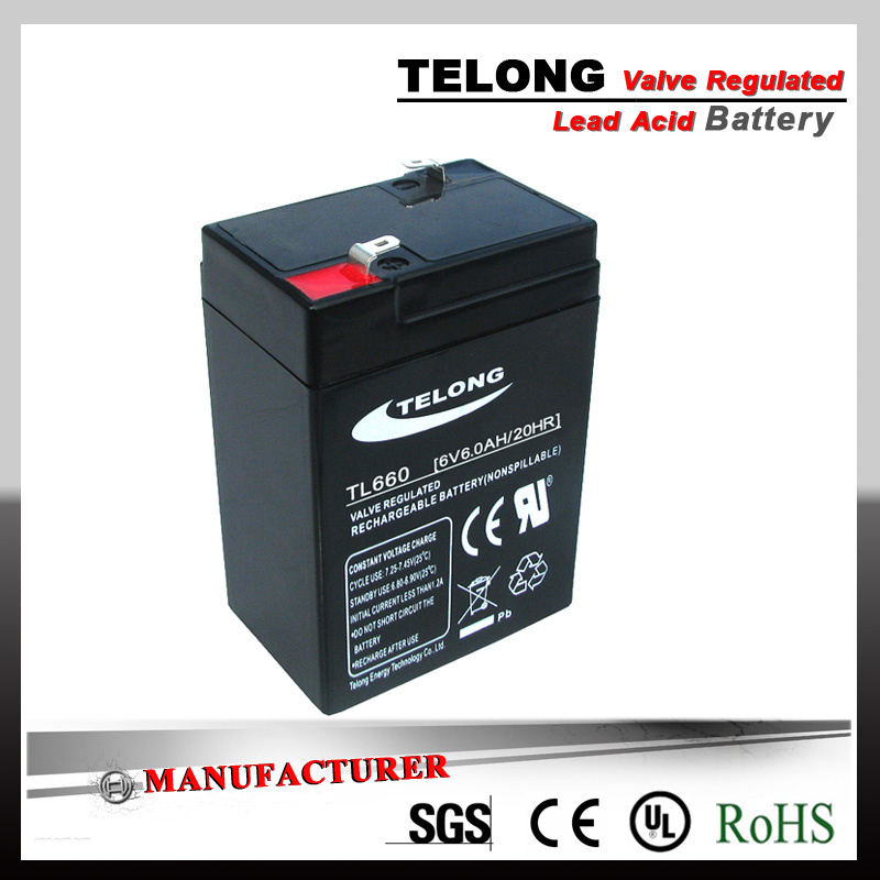 Rechargeable Power Battery (6V 6ah Lead Acid Battery)