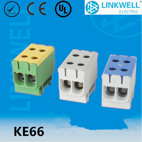 High Temperature Al Cu Conductor 2.5-50mm2 Electrical Cable Connecting Test Terminal Block (KE66)