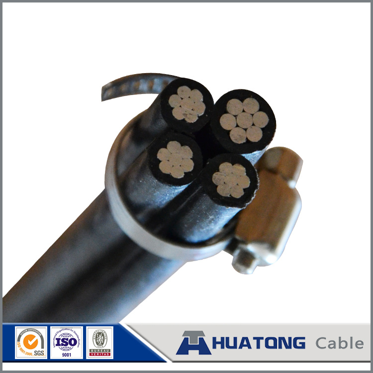 0.6/1kv PVC / XLPE Aluminium Conductor Aerial Bundled Cable Twisted ABC Cable