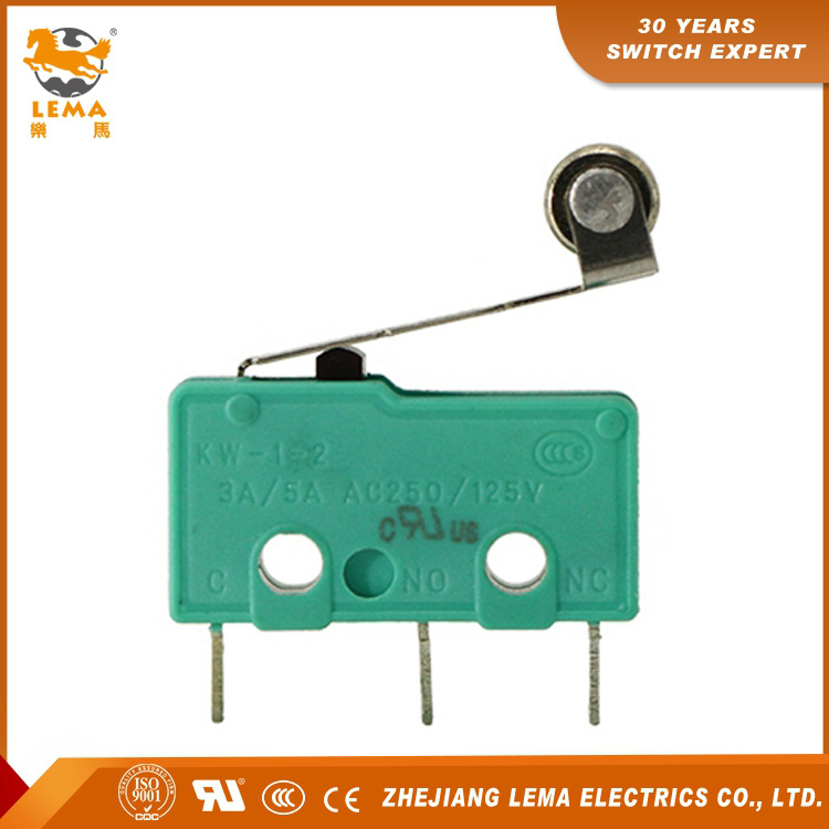 Lema Kw12-2s Roller Lever Miniature Micro Switch 5A 125VAC 3A 250VAC