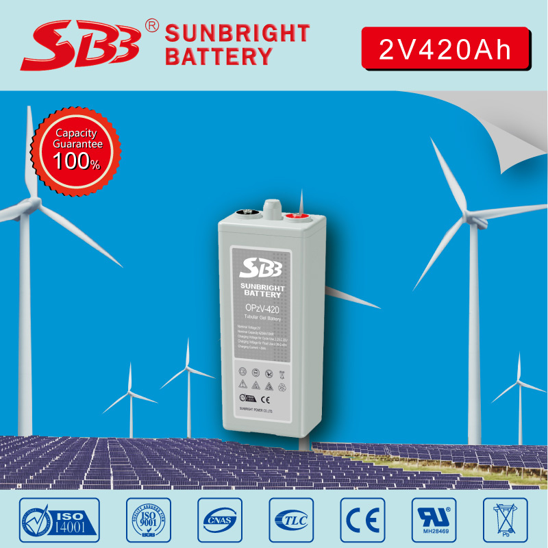 Opzv 2V420ah Tublar Gel Battery for Solar