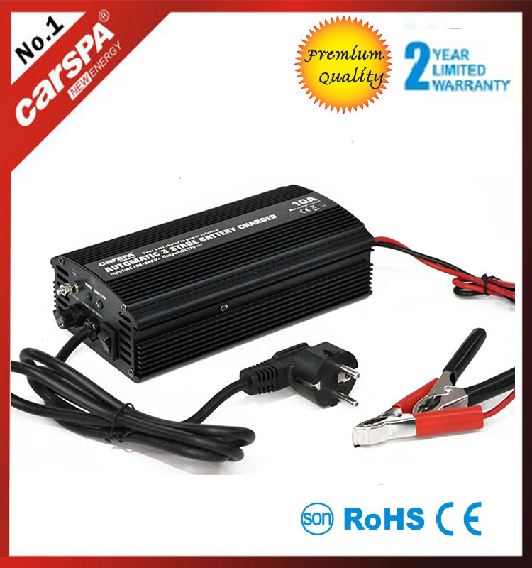 CE Approved 3-stage 24VDC 10A Battery Charger