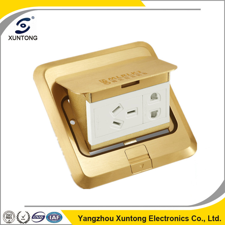 Hot Sell Multifunctional Outlet Floor Socket Brass Floor Socket Box
