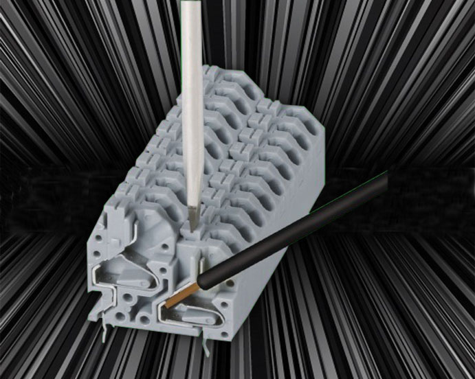 Euro Type PCB Spring Terminal Block Connector Manufacturer Similar to Phoenix Combicon Contact for Wire Connection (KF250T)