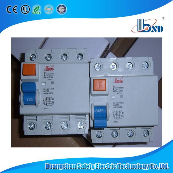 1-63A 2p RCCB ID Type 30mA 100mA 300mA Magnetic Breaker