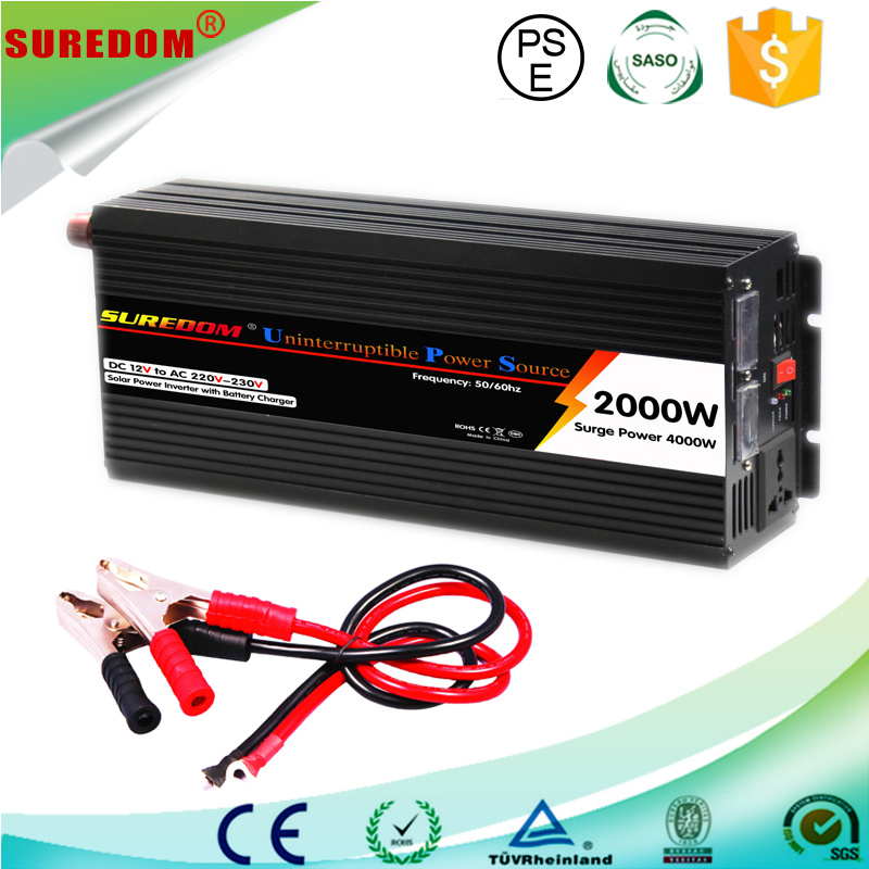 2000W DC to AC Inverter UPS Inverter with Charger Solar Power Inverter