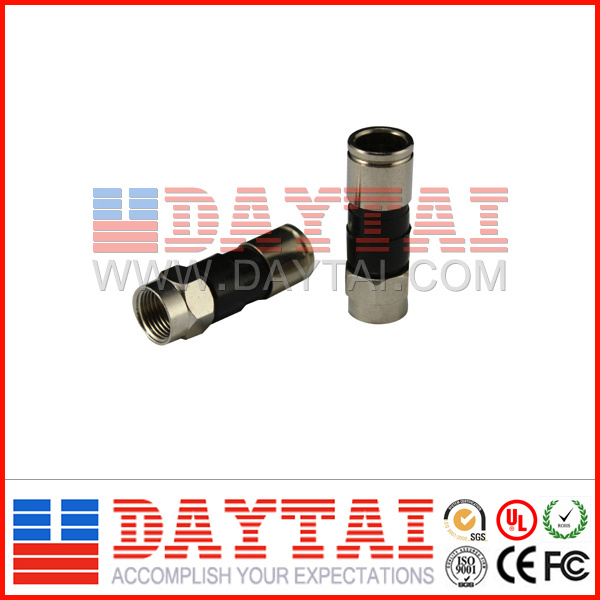 F Compression Connector for Rg59, RG6 Coaxial Cable