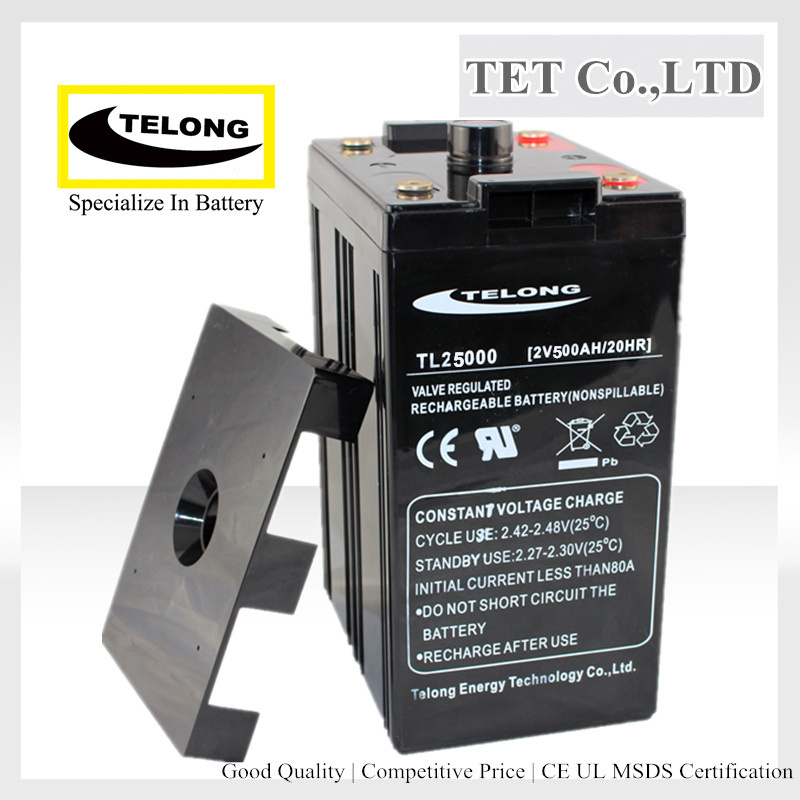 Deep Cycle Lead Acid Battery 2V 500ah for Solar System