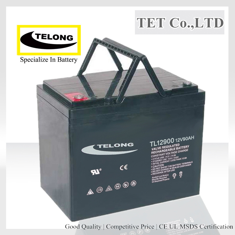 Rechargeabale Sealed Lead Acid Battery 12V 90ah for UPS
