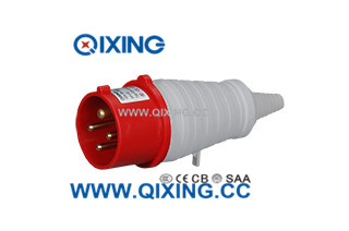 Cee 16A 4p 400V Red Industrial Plug with PVC Tail