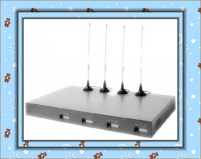 4 Ports 4 SIMs GSM Wireless Terminal/GSM Wireless Gateway