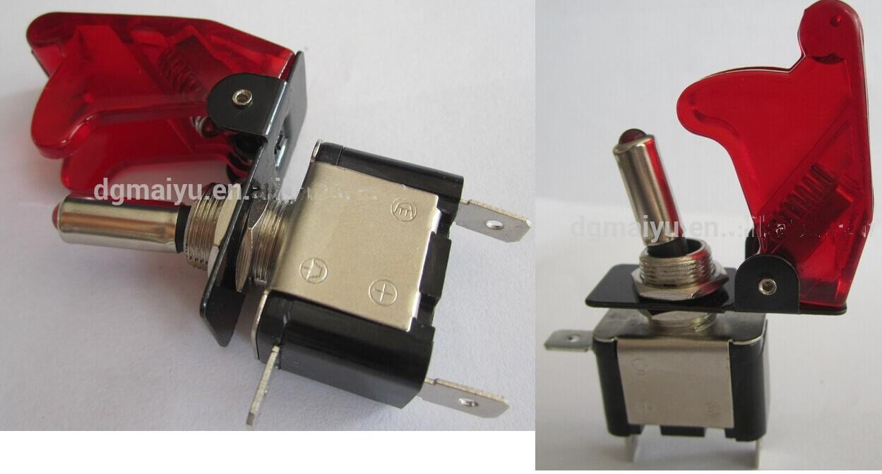 12V on-off Sub-Miniature Toggle Switch with Cover