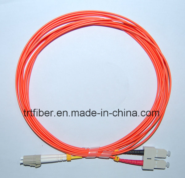Optical Fiber LC/PC-SC/PC Patch Cord 62.5/125um Duplex 3.0mm