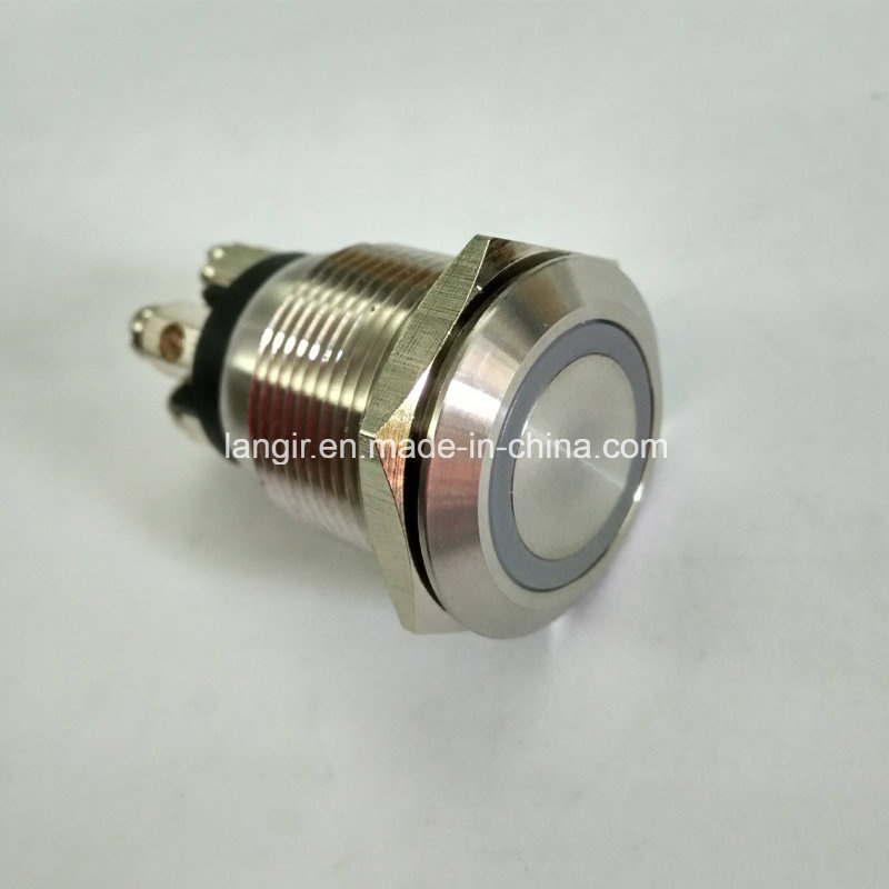 19mm New Type Momentary Normal Open Electric Car Metal Switch