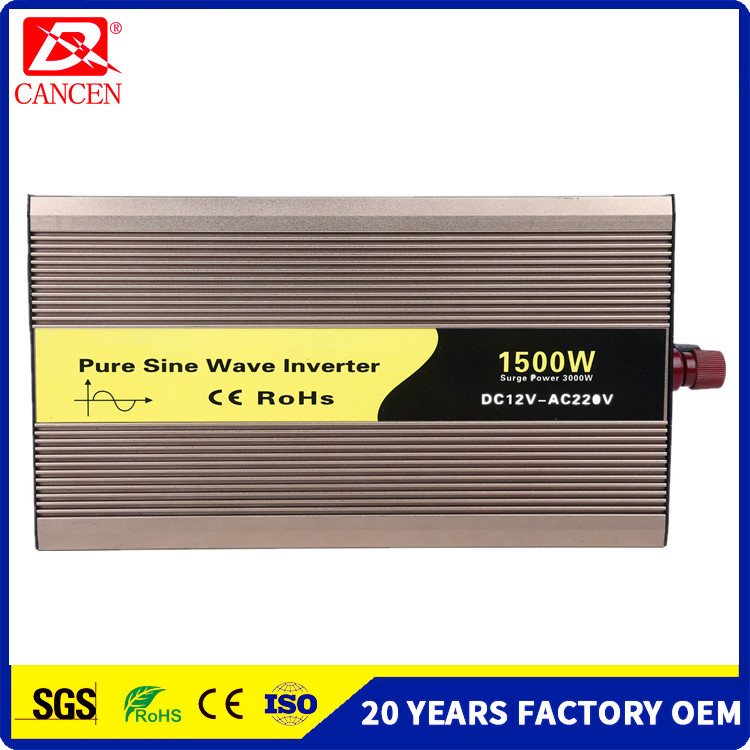 Pure Sine Wave Car Inverter 1500W DC24V DC12V