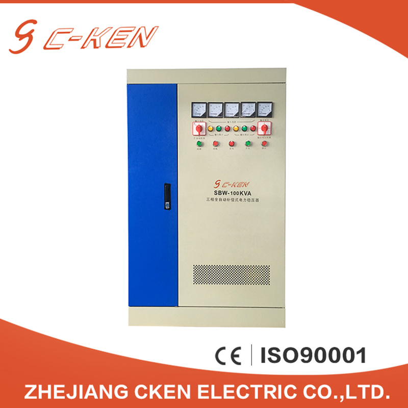 China Supplier SBW-100kVA Big Power Voltage Stabilizer Design