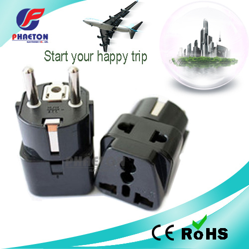 10A 250V European Power AC DC Travel Universal Adapter Plug