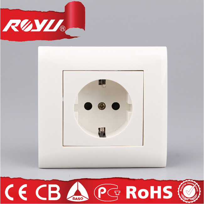 European 16A Schuko Socket with Viko Design, Electric Plug Socket