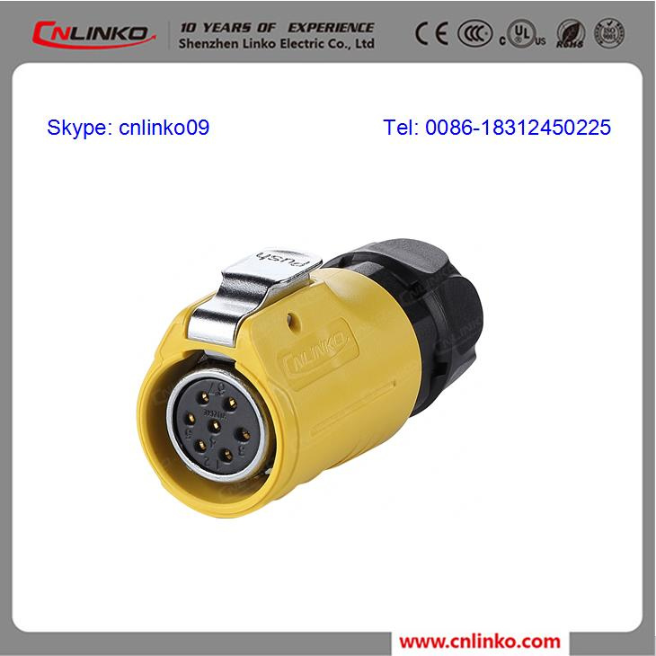 Industrial Air Electric Plug Waterproof 7pin Male Connector