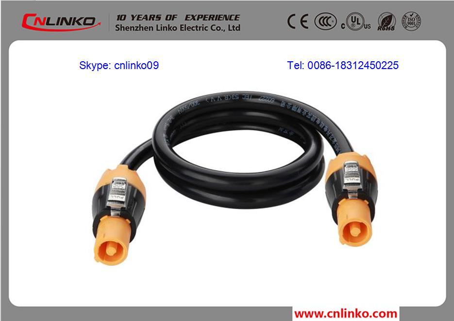 High Quality 3-Pin Power Cable Connector for LED Cabinet