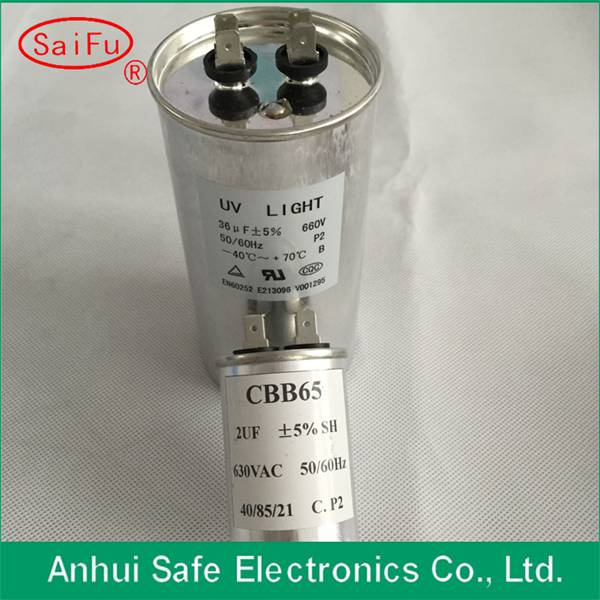 AC Motor Start Capacitor 160UF Air Conditioner Run Capacitor Dual Va Cbb65 25UF 550V AC Dual Capacitor