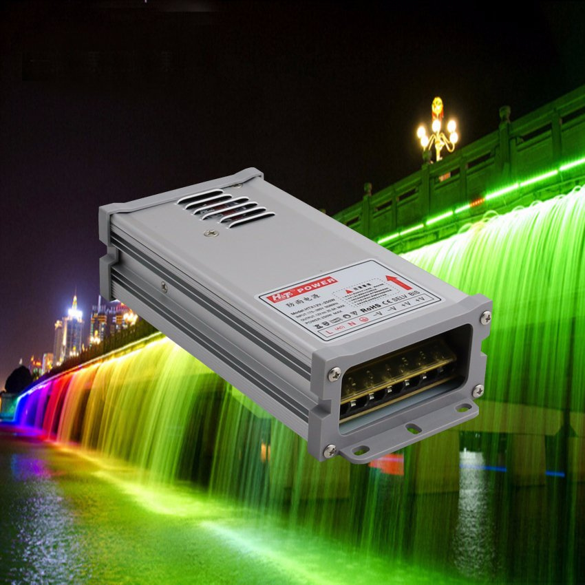 12V 20A Rainproof Outdoor LED Power Supply for Lighting Project
