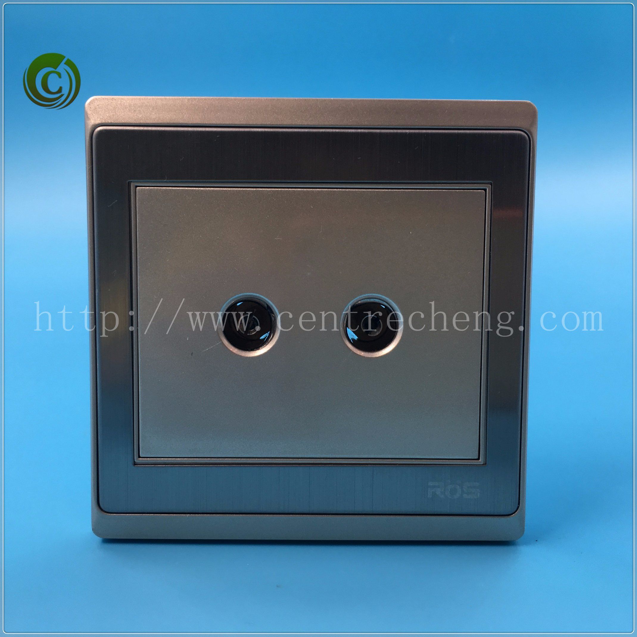 Golden Color Stainless Steel TV Socekt and Satellite Socket