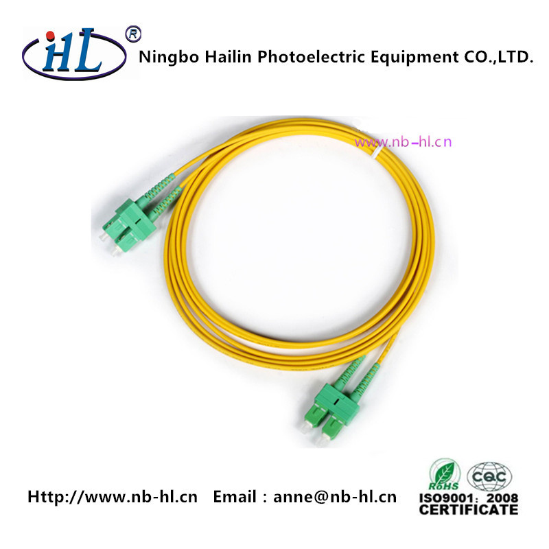 Duplex Sc/APC 2.0mm Fiber Optic Patch Cable Good Characteristics