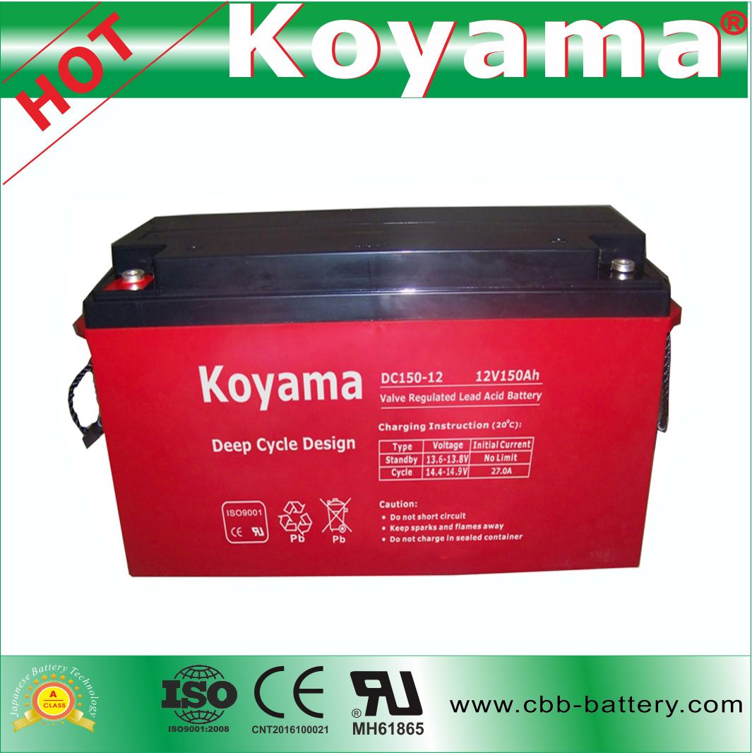 Superior Quality 12V150ah Deep Cycle AGM Battery DC150-12