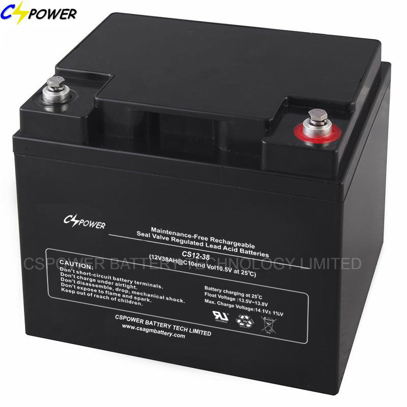 Cspower Sealed Lead Acid Battery 12V 38ah for UPS