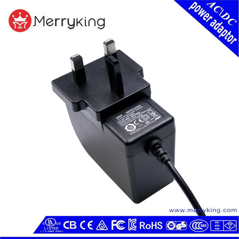 Ce/BS/CB Safety Approvals 24V 1A Switching Power Supply AC DC Adapter