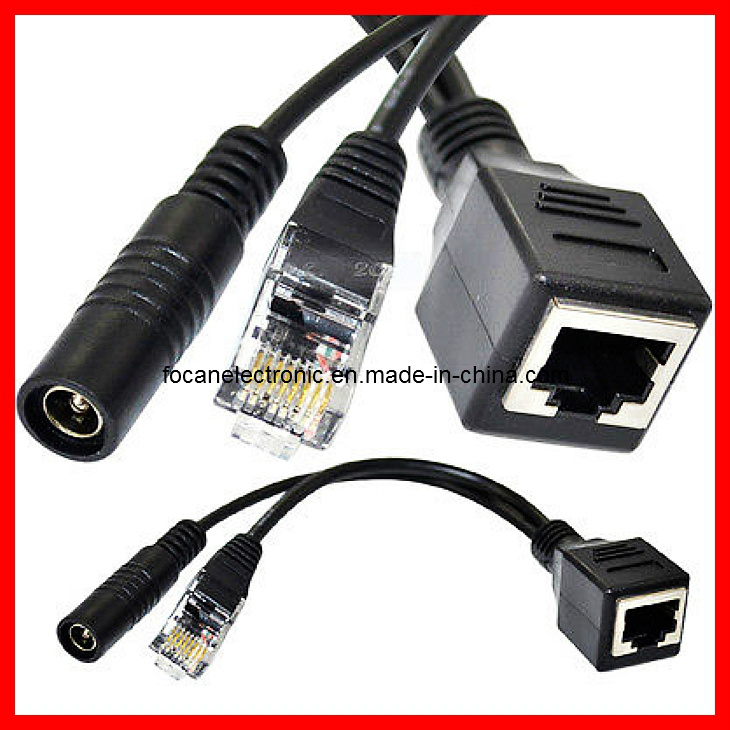 Poe Splitter Cable with Cat5 Female Cable and DC Female Power Cord & Poe Cable