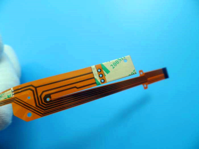 4 Layer Rigid-Flex  PCB 1.6mm Thick FPC with Yellow Coverlay