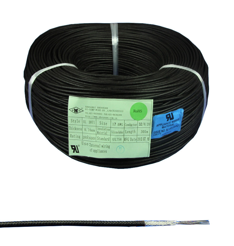 Silicone Rubber Fiberglass Braided Electric Wire
