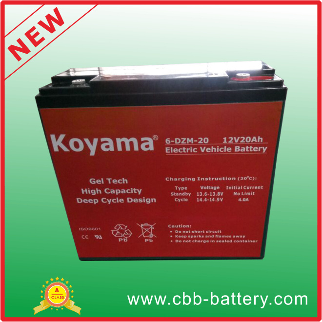 6-Dzm-20 12V20ah Electric Vehicle Batteries
