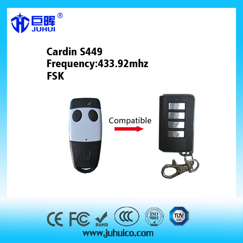 Compatible Cardin Brand Rolling Code Remote Control 433.92MHz