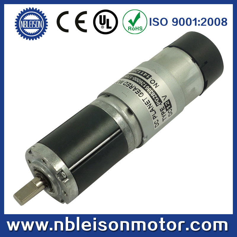 28mm 24V Brushed DC Planetary Geared DC Motor with Encoder