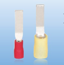 Lbv Vinyl-Insulated Lipped Blade Copper Terminal Connector