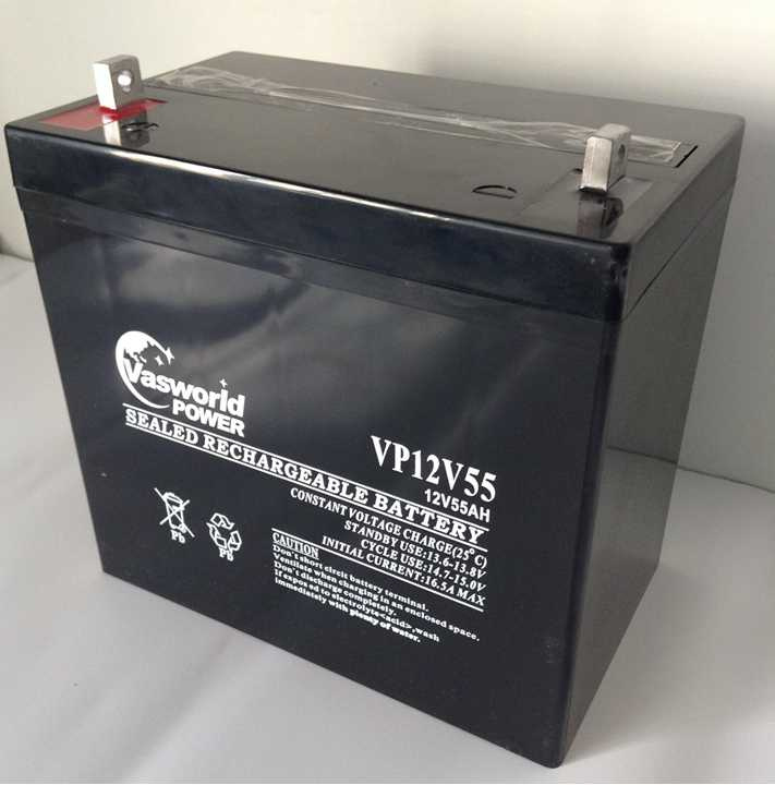 High Performance 12V55ah Sealed Rechargeable UPS Battery