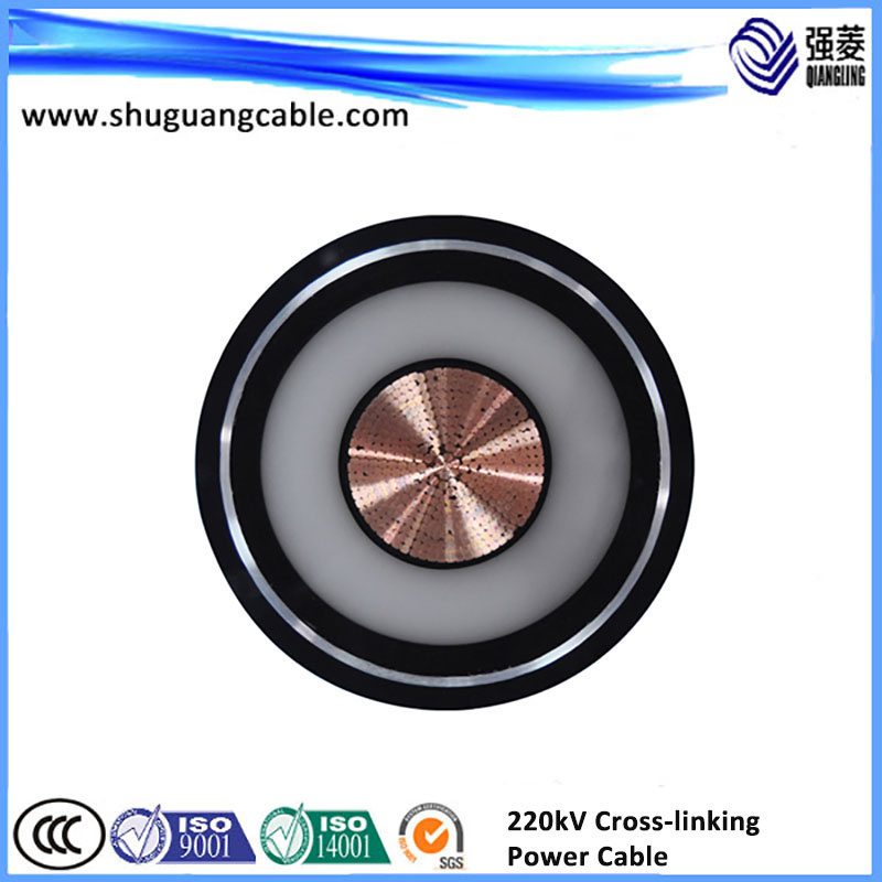 XLPE Insulated PE Sheathed Longitudinally Water Resistant High Voltage Power Cable