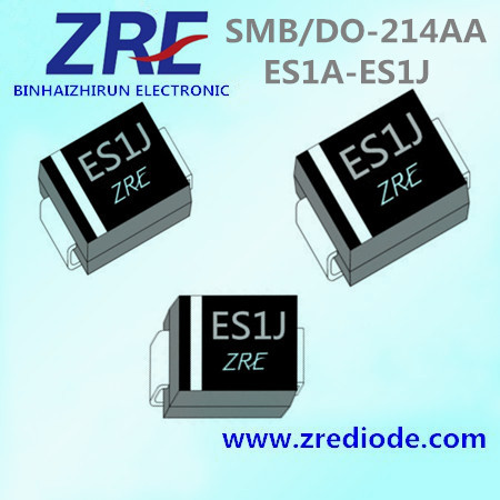 1A Es1a Thru Es1j Super Fast Recovery Rectifier Diode SMB/Do-214AA Package
