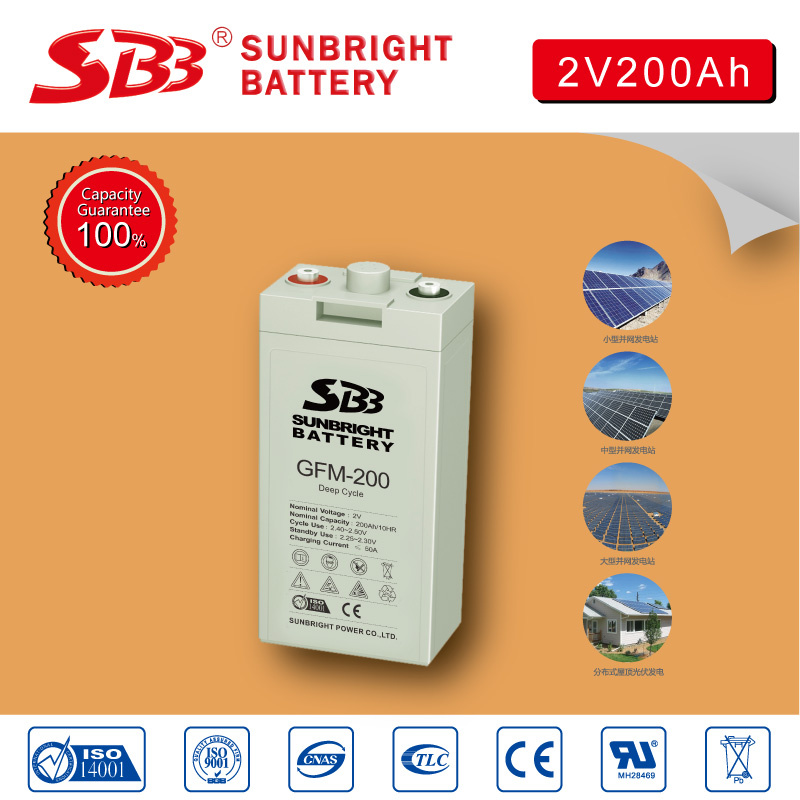 2V200ah AGM Deep Cycle Solar Power Battery