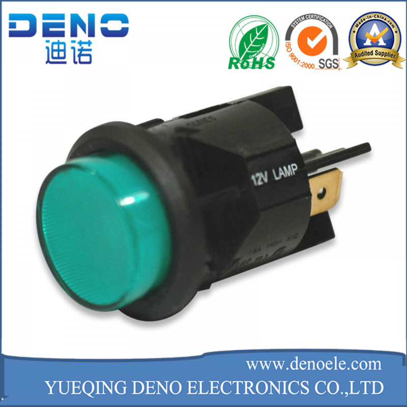 AC Metal Push Button Switch Waterproof Flat LED Lighted Switch