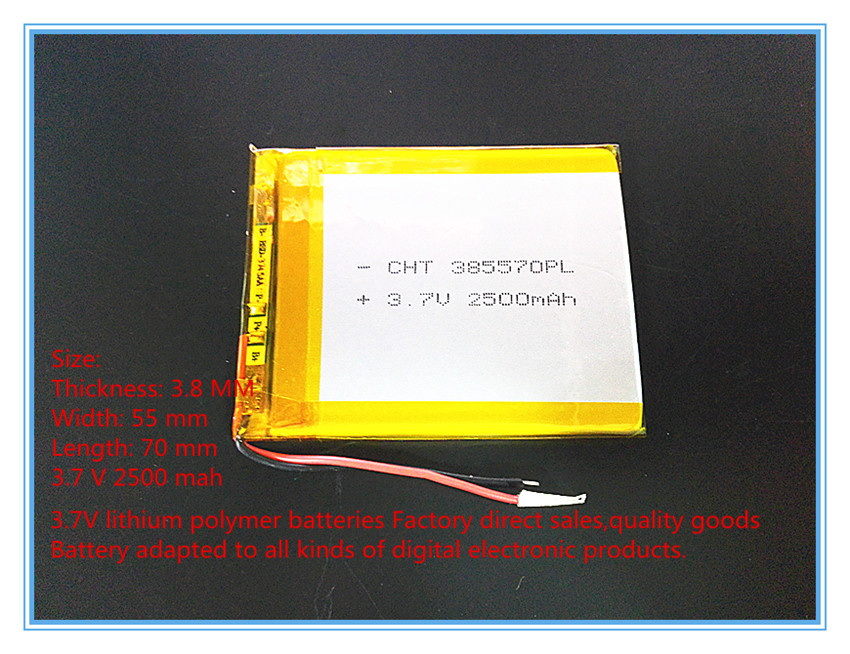 385570 3.7 V Lithium Polymer Batteries