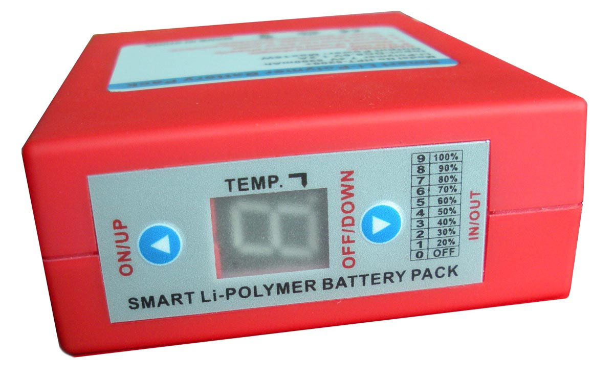 Li-Polymer Battery For Heating Elements With Controller, LED, 5200mah