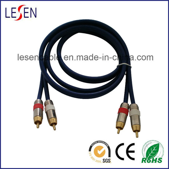 2RCA Cable with Metal Shell