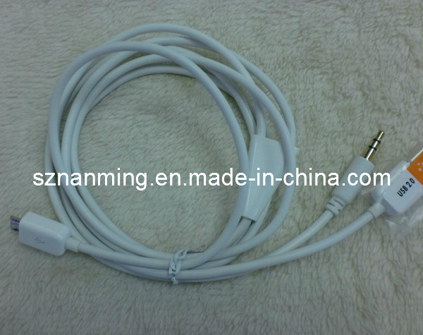 Long 5ft Sumsung 2-in-1 Audio and Sync Cable