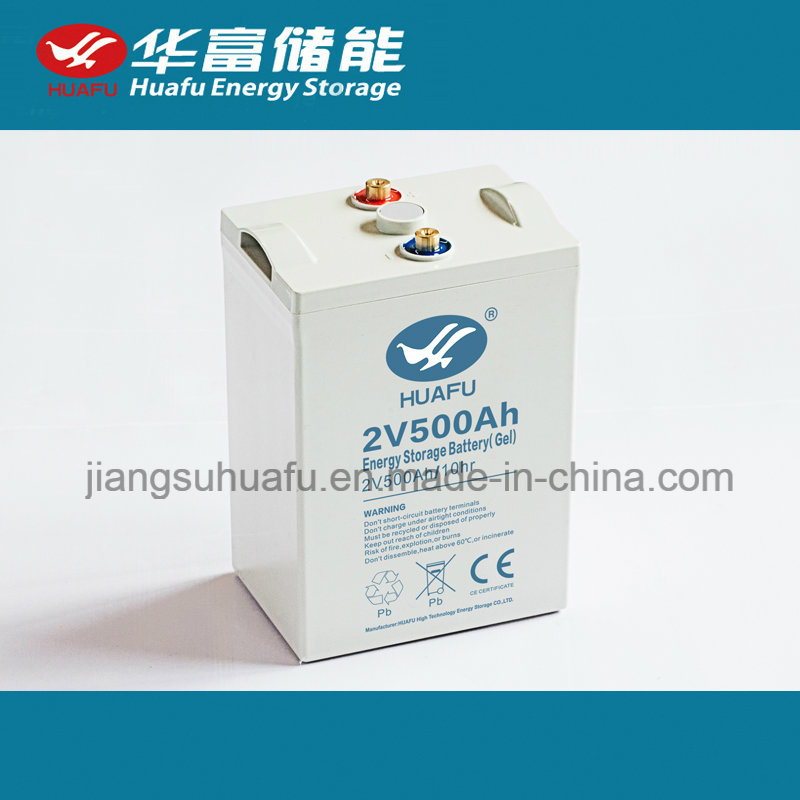 High Quality 2volt Rechargeable 2V500ah Lead Acid Storage Battery