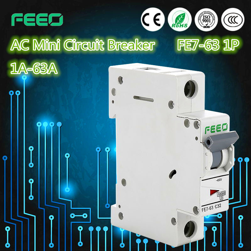 2p 250V AC MCB 6 AMP Circuit Breaker